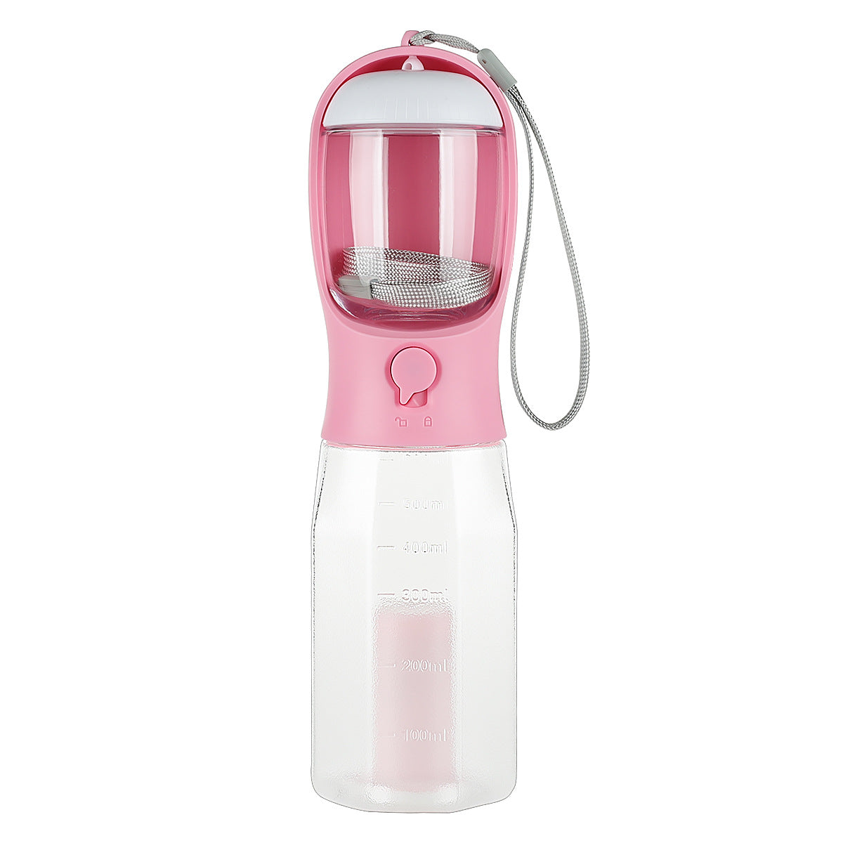 Bouteille d'eau portable 3 en 1 pour chien - avec distributeur de nourriture + sachets de déjections