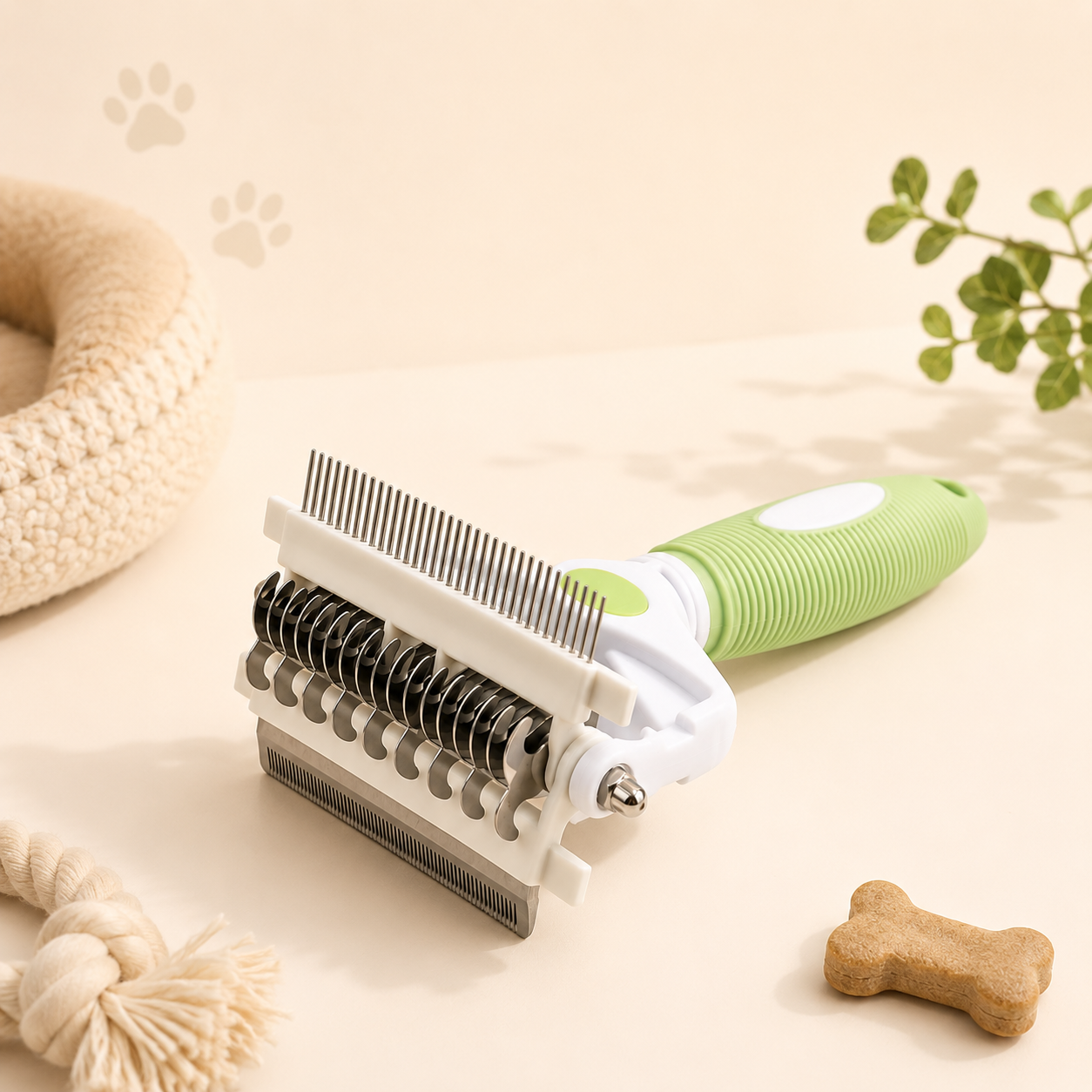 Brosse de Toilettage 3-en-1