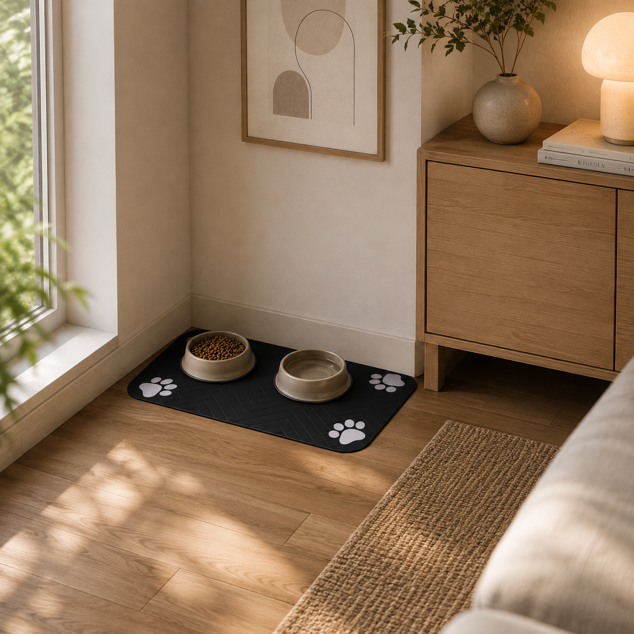Tapis absorbant pour gamelles