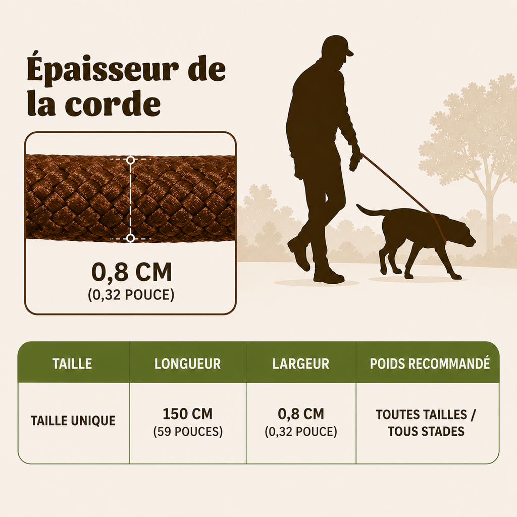 Laisse Confort - Anti-Enchevêtrement