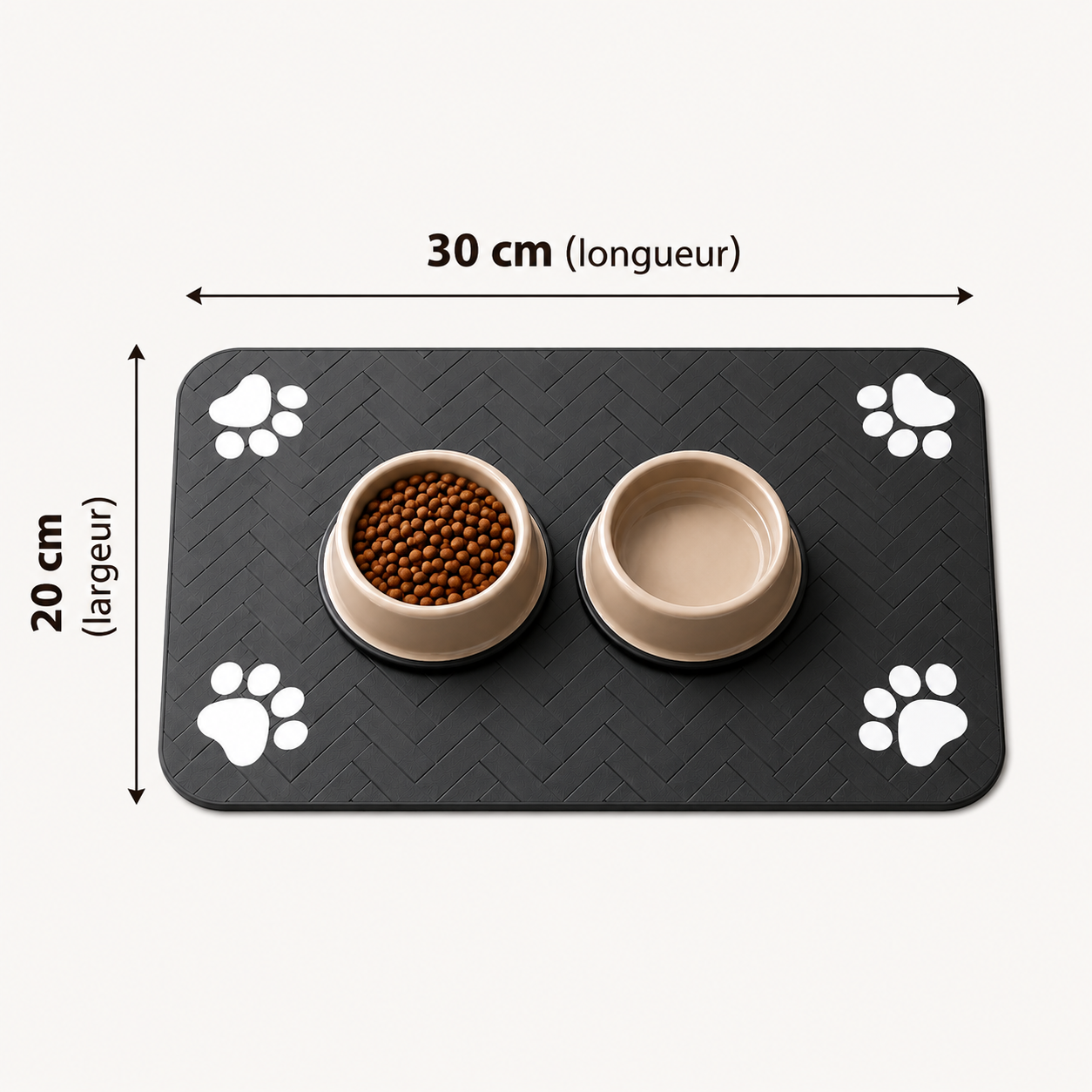 Tapis absorbant pour gamelles