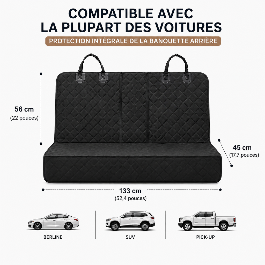 Protection de Banquette Auto pour Chien