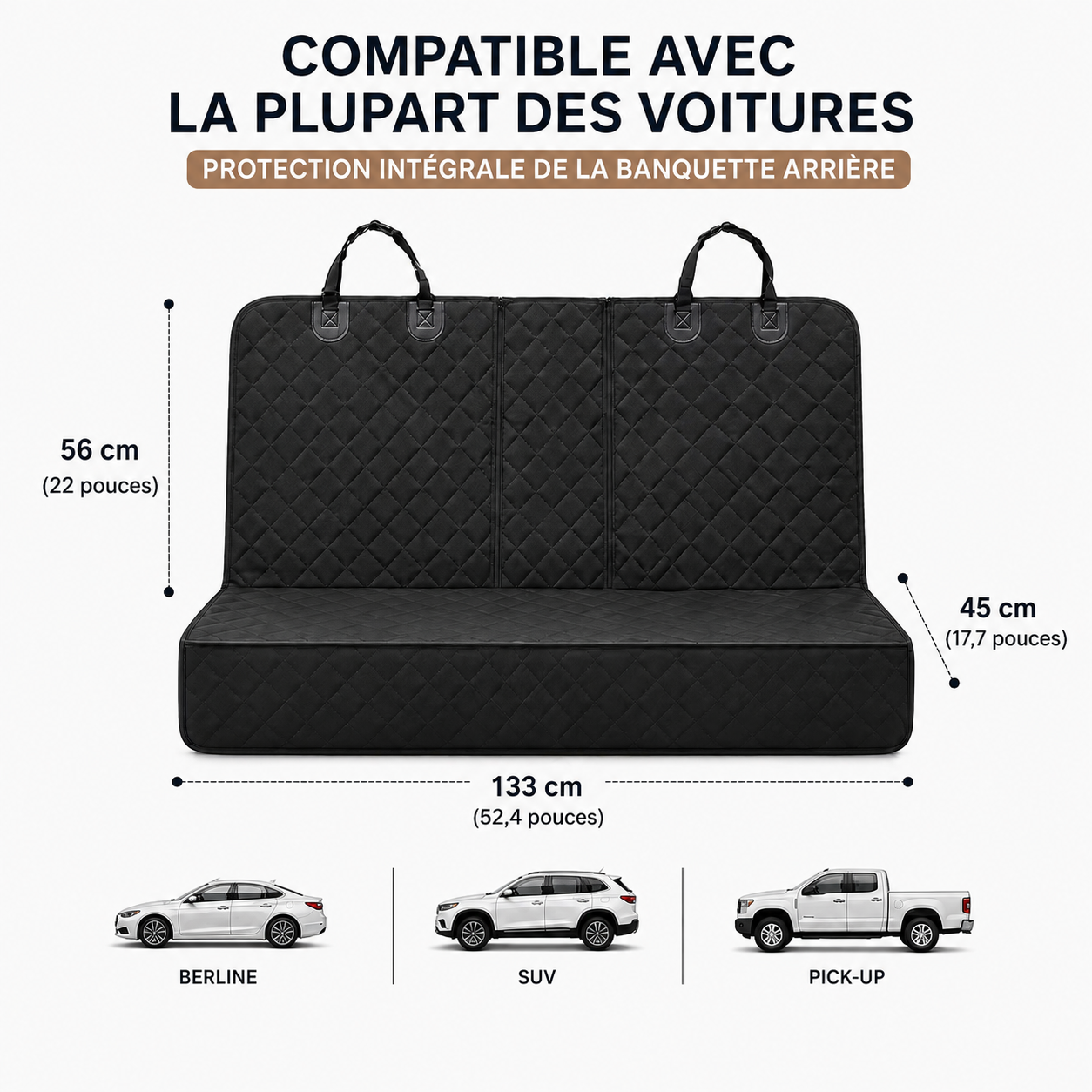 Protection de Banquette Auto pour Chien