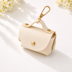 Porte-sacs à déjections élégant en simili cuir