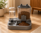 Distributeur de croquettes & d'eau 2 en 1