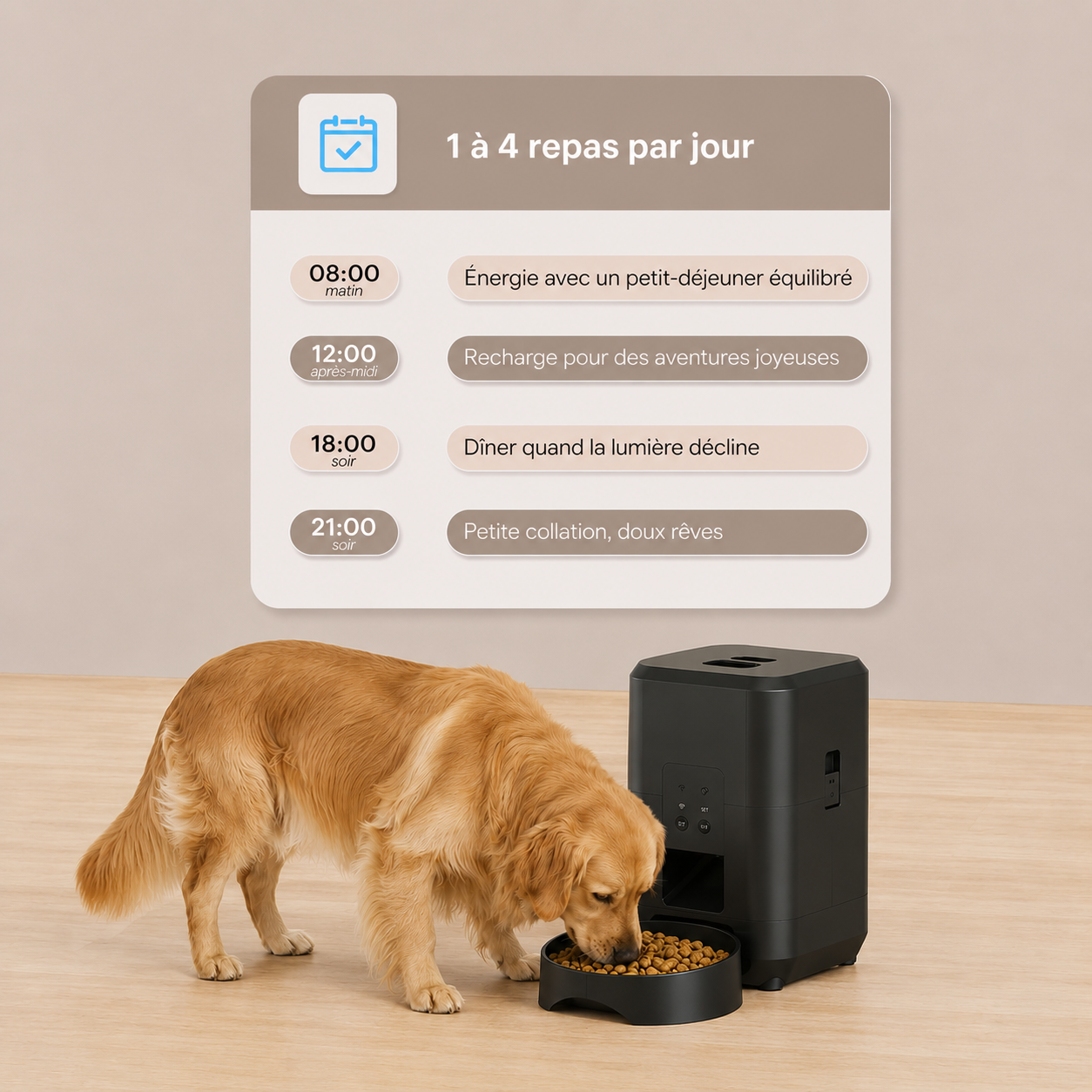 Distributeur de croquettes intelligent à distance