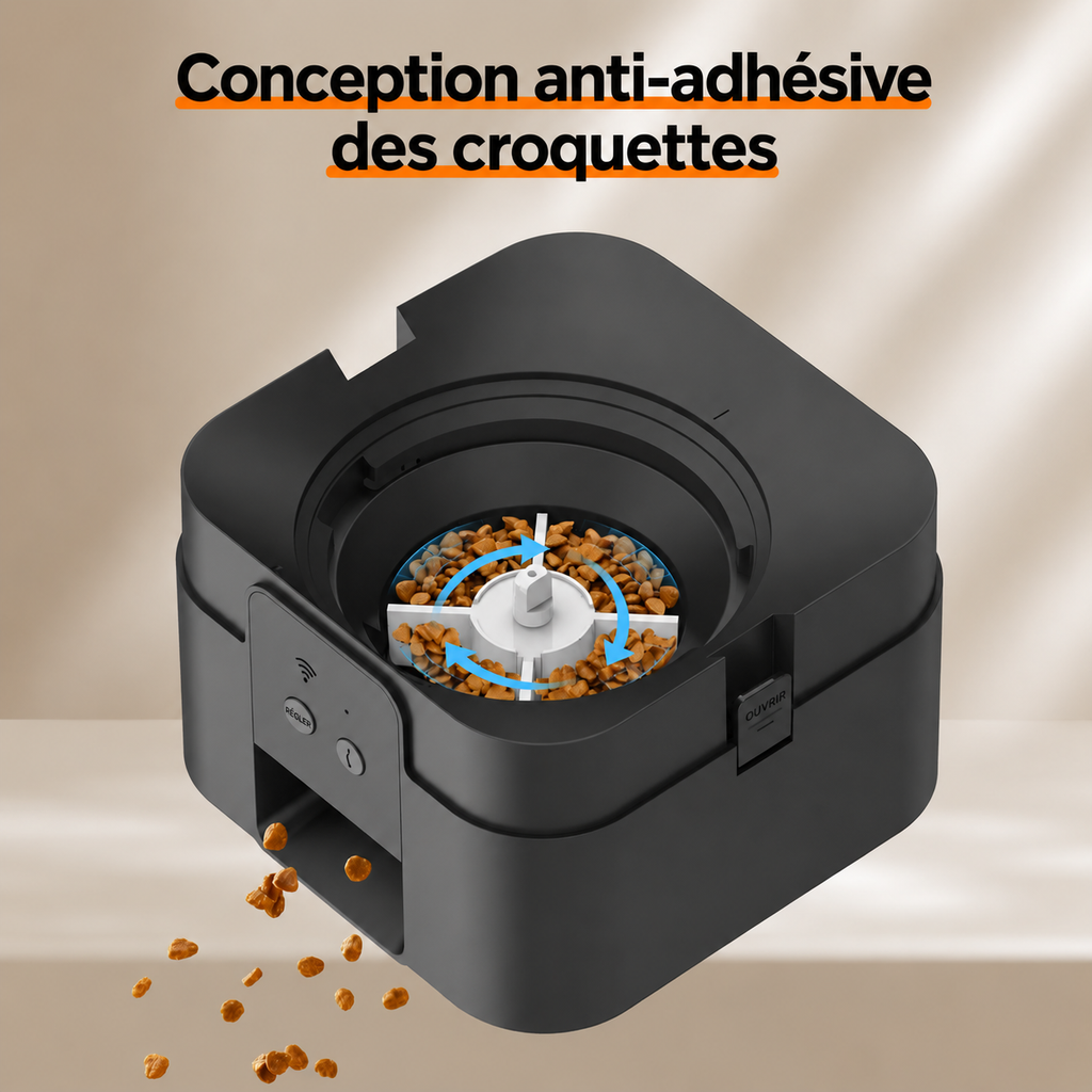 Distributeur de croquettes intelligent à distance