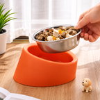 Gamelle surélevée en acier inoxydable pour chien